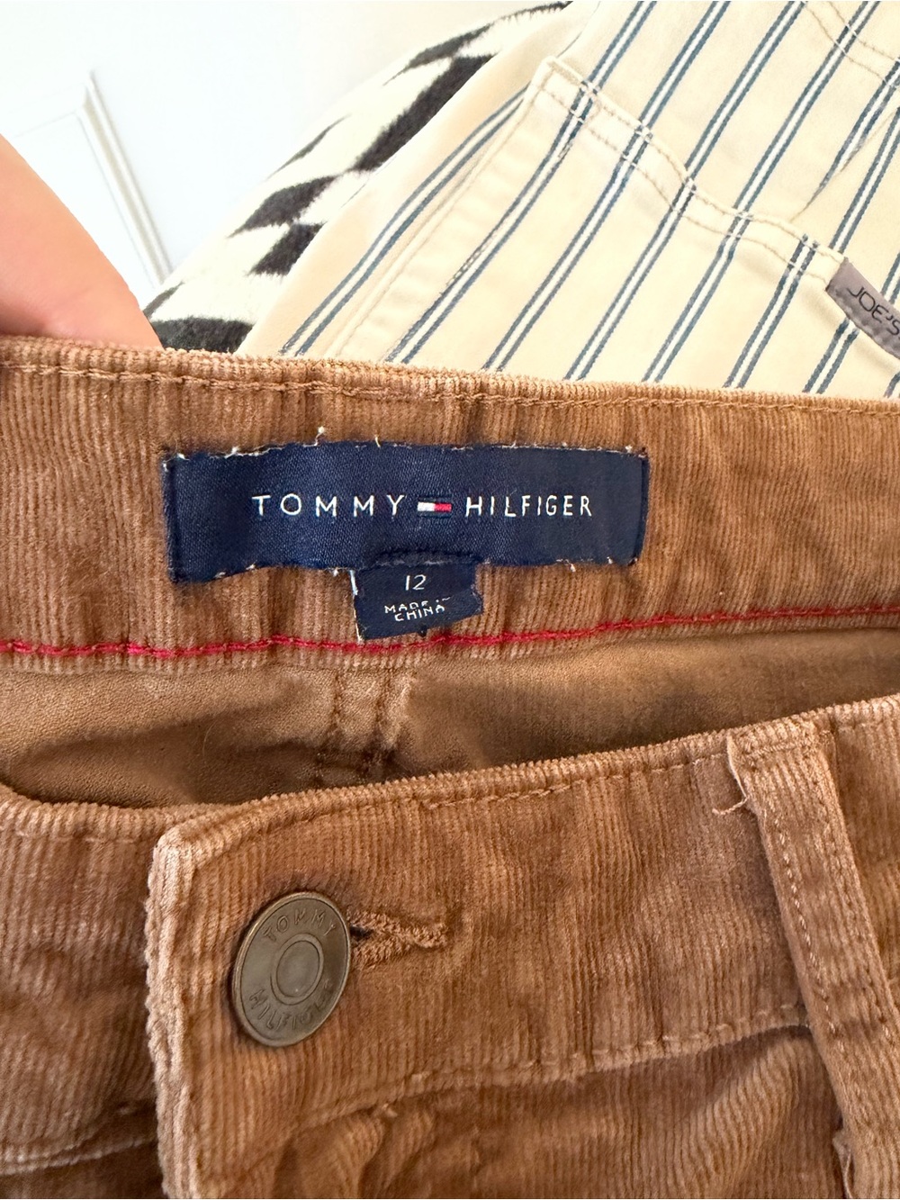 Tommy Hilfiger Tan Corduroy Pants
